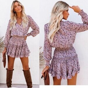 Skylar + Madison Sound Of Your Heart Smocked Ruffle Dress